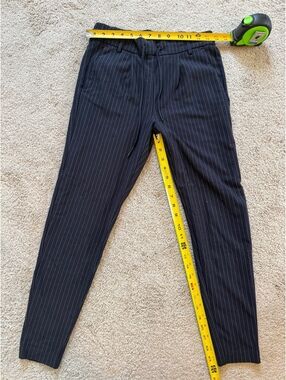 ONLY Women's XS Pinstripe Dress Pants with Drawstring Waist